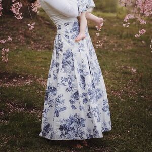 Abercrombie & Fitch Blue Floral Skirt